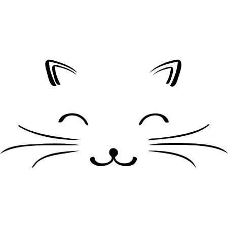 Кошачья мордочка рисунок