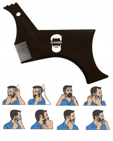 Трафарет для бороды