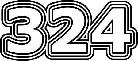 Цифра 24 трафарет