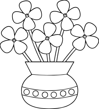 Роза раскраска