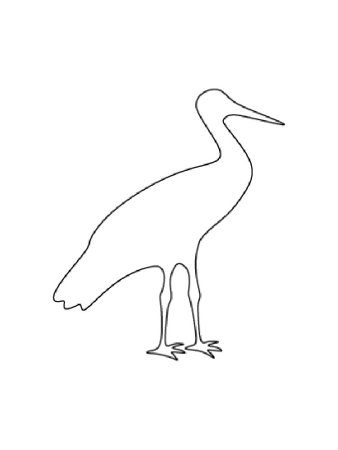Очертания аиста
