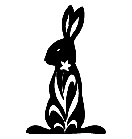 Вытынанка кролик