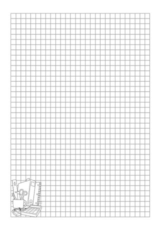 Разлинованный лист а4 в клетку