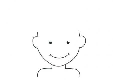 Силуэт платья для рисования