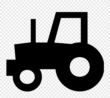 Трактор трафарет