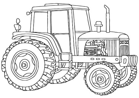 Раскраска трактор МТЗ 80