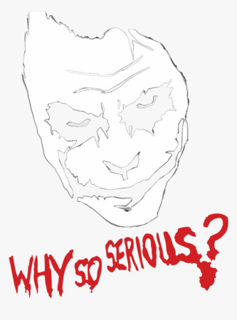 Joker трафарет