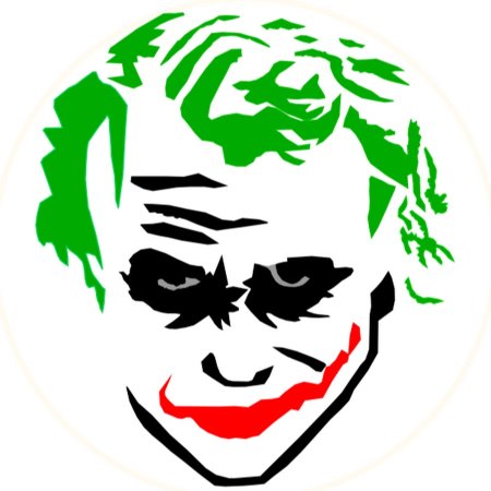 Джокер трафарет