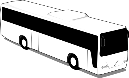 Автобус шаблон для вырезания