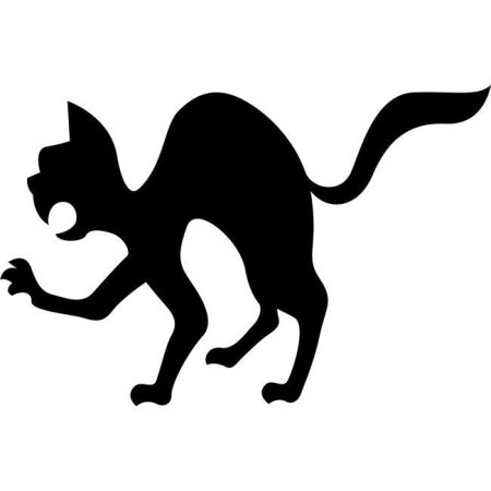 Трафарет кошек для Хэллоуина