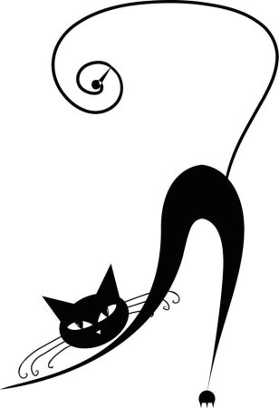 Трафареты кошек для декора