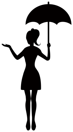 Зонт силуэт