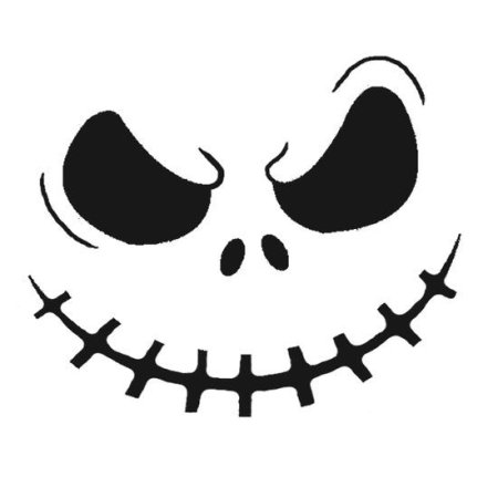 Jack Skellington face