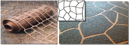 Сетка для бетона декоративная