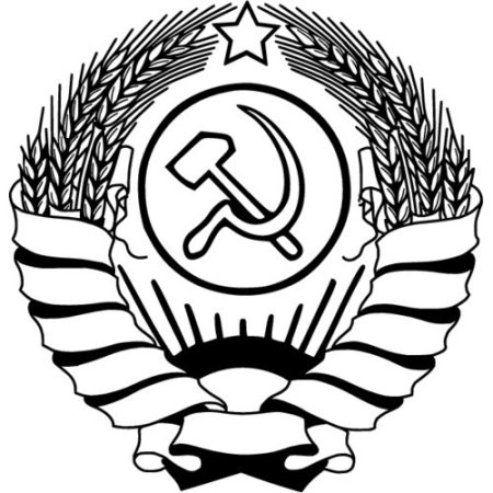 Карта СССР контур