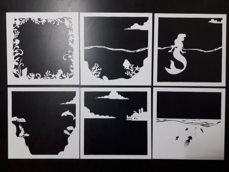 Трафареты для многослойных картин