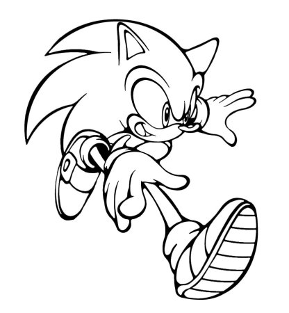 Sonic трафарет