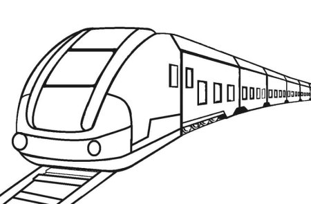 Электропоезд раскраска