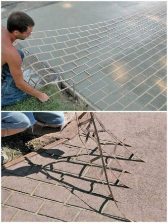 Сетка трафаретная для бетона