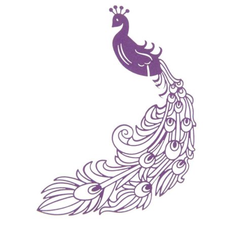 Трафарет павлина