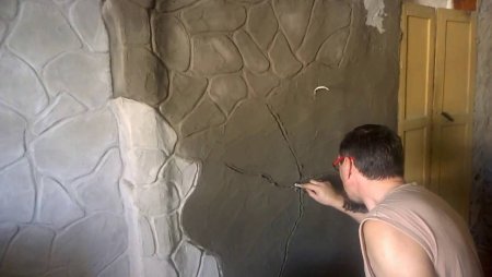 Трафарет под камень