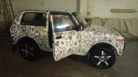 Трафарет камуфляжа для покраски авто