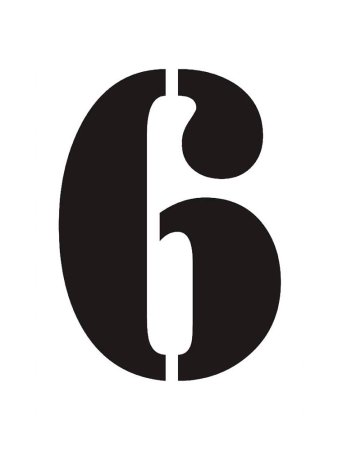 Трафареты цифр для вырезания