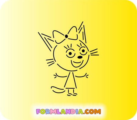 Трафареты три кота
