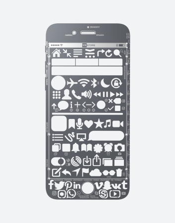 Iphone трафарет