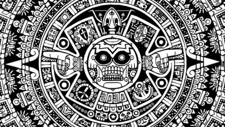 Трафарет календарь Майя