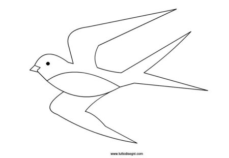 Ласточка раскраска для детей