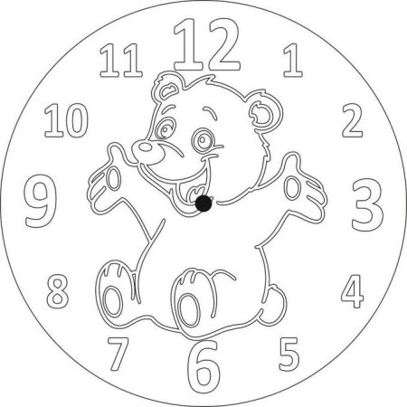 Трафарет новогодних часов