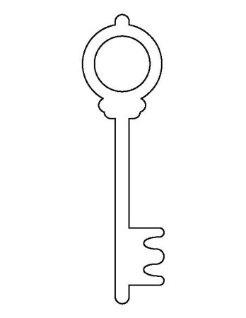 Ключик трафарет