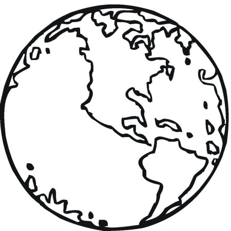 Планета земля рисунок для детей раскраска