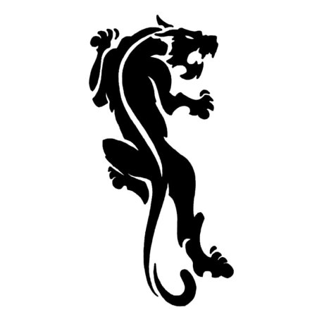 Трафарет пантеры тату