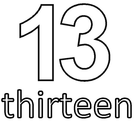 Цифры трафарет для вырезания 31