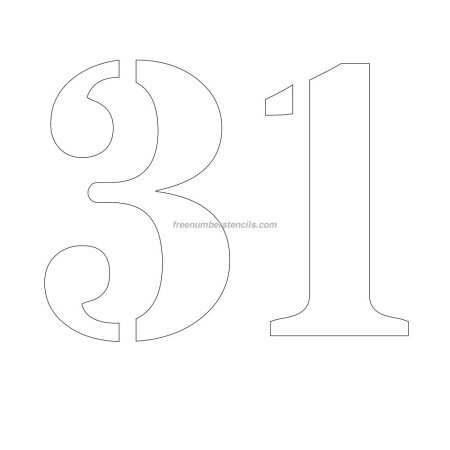 Цифра 13 эскиз