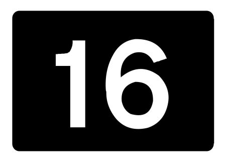 Цифра 18 трафарет