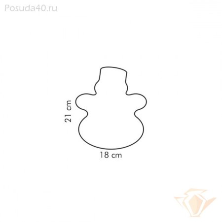 Форма для выпечки Tescoma delicia 623334 Снеговик