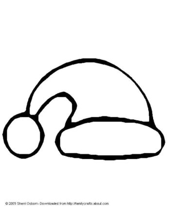 Новогодняя шапка раскраска