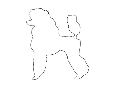 Пудель раскраска