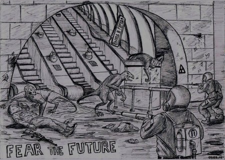 Рисунок на тему метро 2033