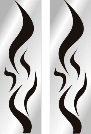 Трафарет для декора стекол