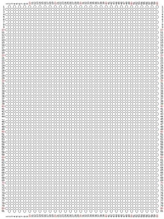 Сетка для мозаичного плетения