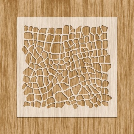 Трафарет крокодиловая кожа