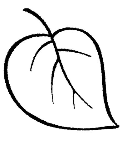 Листья раскраска