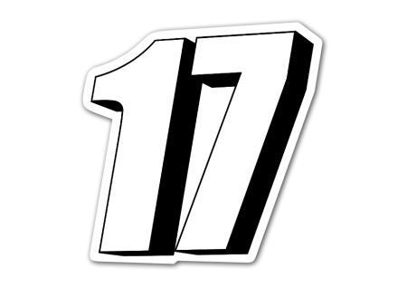 Цифра 17 раскраска