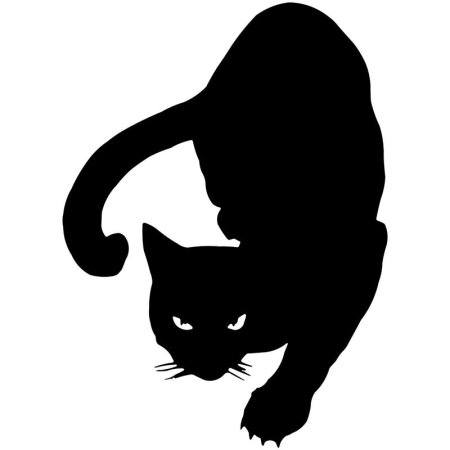 Силуэты кошек на стену