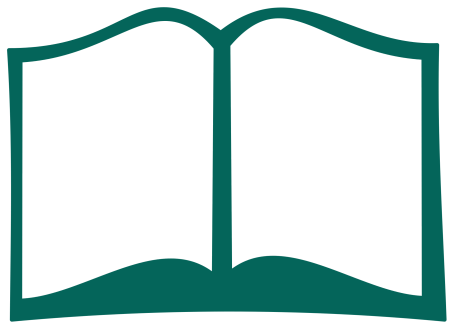 Силуэт раскрытой книги