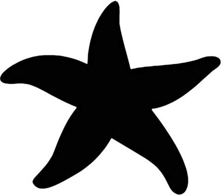 Морская звезда раскраска